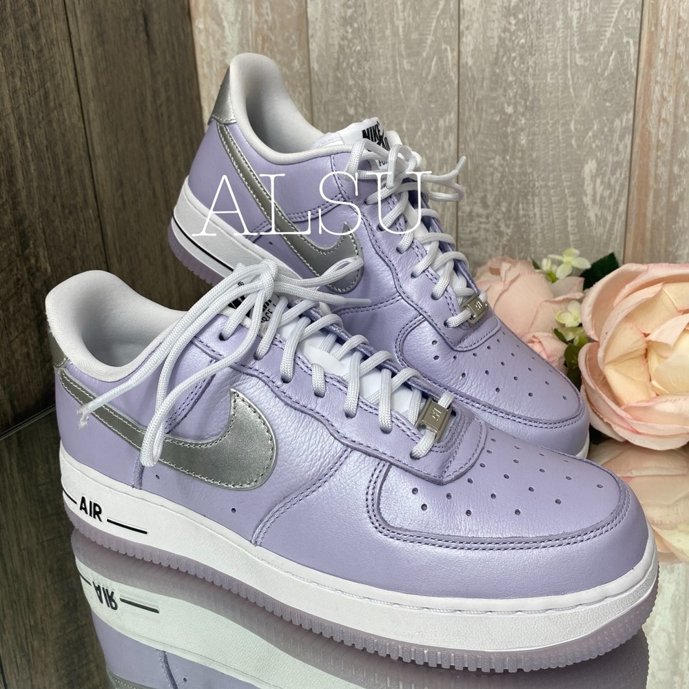 Nike Air Force 1’07 Leather Oxygen Purple W AUTHEN